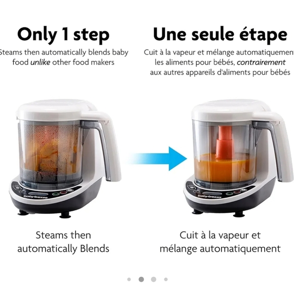 Baby Brezza One Step Baby Food Maker Deluxe - Cooker and Blender in One to Steam - Picture 2 of 4